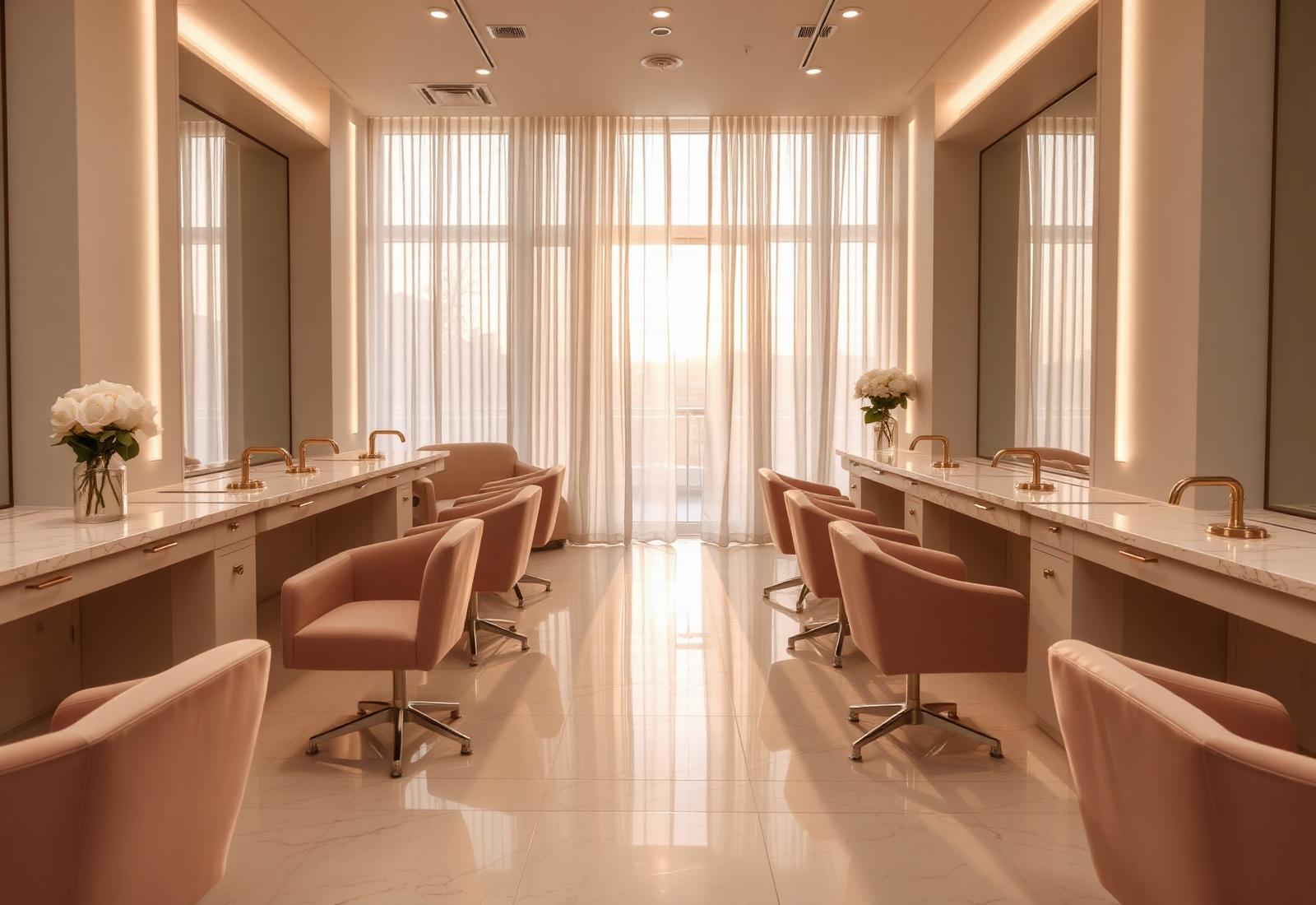 The Luxe Nails & Wax studio interior